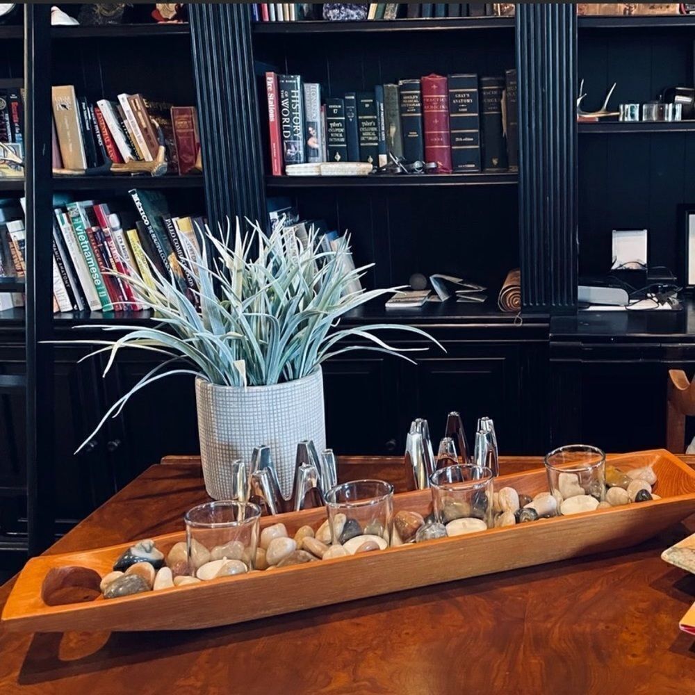 ♥️ mid century estate danish hand carved wooden platter ultra rare unique piece